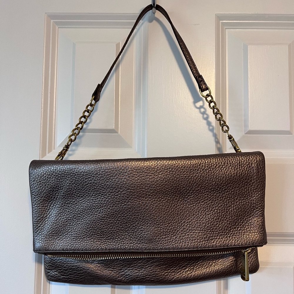 Fossil Clutch Bronze Leather